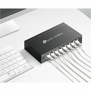 TP-Link Omada 8-Port Gigabit Easy Managed Switch - 8 Ports - Manageable - Gigabit Ethernet - 10/100/1000Base-T - 2.70 W Po