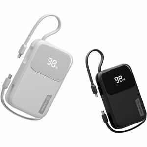 Alogic Tandem+ Power Bank - White - For Smartphone, Lightning Device, Earbud, Tablet PC, Smartwatch, USB Type C Device, US