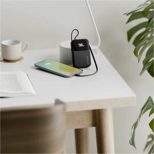 Alogic Tandem+ Power Bank - Black - For Smartphone, Tablet PC, Earbud, Smartwatch, USB Type C Device, USB Type A Device, L