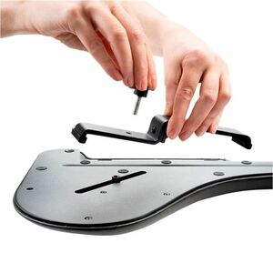 Contour Wrist Rest ArmSupport RollerMouse Max - 0.90" Height x 23.63" Width x 10.12" Depth - Red - Leatherette, Vegan Leat