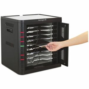Kensington Charging Cabinet - For Storage, Enclosure - Fast Charging, Lockable, Adjustable Shelf, Locking Mechanism, Tampe