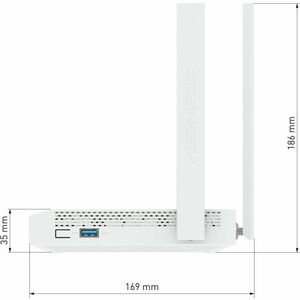 Routeur sans fil Keenetic Hopper KN-3810 - Wi-Fi 6 - IEEE 802.11ax - Ethernet - Bi bande - 2,40 GHz Bande ISM - 5 GHz Band