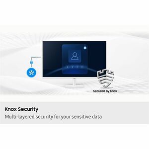 Moniteur LED intelligent Samsung S32FM703UU 32"" Classe 4K UHD - 16:9 - Blanc - 81,3 cm (32"") Viewable - LED Rétroéclaira