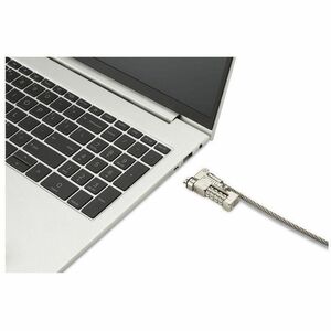 Kensington Slim NanoSaver 2.0 EQ Combination Laptop Lock - Resettable - 5.91 ft Cable - Resettable - 4-wheel - Combination