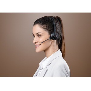 WH67 TEAMS CONVERTIBLE MULTIPLE WEARING STYLE HEADSET. BUSYLIGHT ON HEADSET. LEATHER EAR CUSHIONS. YEALINK ACOUSTIC SHIELD