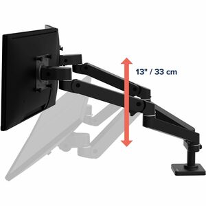 LX Pro Dual Side-by-Side Arm, Two Monitor Mount - Black