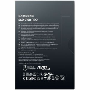 Samsung 9100 PRO 2 TB Solid State Drive - M.2 2280 Internal - PCI Express NVMe (PCI Express NVMe 5.0 x4) - Black - Desktop