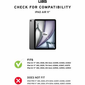 UAG Glass Glas, Gehärtetes Glas Displayschutz für Apple iPad Air 11 (2024), iPad Air 11 (2025) - Glasklar - für 27,9 cm (1