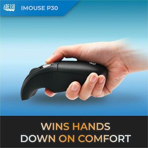 Adesso iMouse P30 Travel Mouse/Presentation Pointer - Radio Frequency - USB - 9 Button(s) - Wireless - 30.48 m - 2.40 GHz 