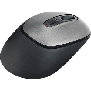 Adesso iMouse A10 Mouse - Radio Frequency - USB - Optical - Black, Grey - Wireless - 9.14 m - 2.40 GHz - 1600 dpi - Scroll