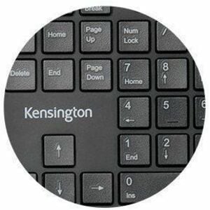 Kensington Pro Fit Ergo Keyboard - Wireless Connectivity - USB Type A Interface - English (UK) - Black - Bluetooth/RF - 4.