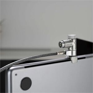 Targus HyperShield MacBook Pro Cable Lock - 6.5 ft (1.98 m) Cable - Portable - Keyed Lock - Silver - Galvanized Steel - Fo