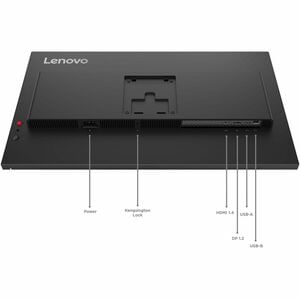 Lenovo ThinkVision T27Q-40 27" Class WQHD LED Monitor - 16:9 - Eclipse Black - 68.6 cm (27") Viewable - In-plane Switching