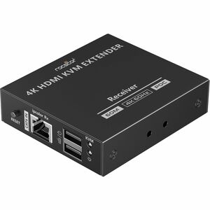 Rocstor TrueReach Video Extender Transmitter/Receiver - 196.85 ft Range - 2 x Network (RJ-45) - 3 x USB - 1 x HDMI In - 2 