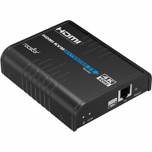 Rocstor TrueReach Video Extender Transmitter/Receiver - 656.17 ft Range - 2 x Network (RJ-45) - 5 x USB - 1 x HDMI In - 1 
