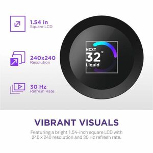NZXT Kraken Plus 360 RGB RL-KR360-B2 Cooling Fan/Water Block - CPU - 3 x Fan(s) - 127.51m³/h Maximum Airflow - 2400 rpm - 