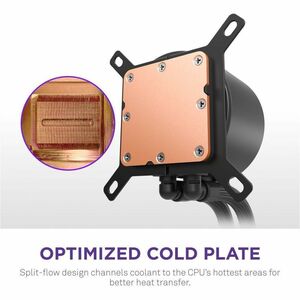 NZXT Kraken Plus 360 RGB RL-KR360-W2 Cooling Fan/Water Block - CPU - 3 x Fan(s) - 127.51m³/h Maximum Airflow - 2400 rpm - 