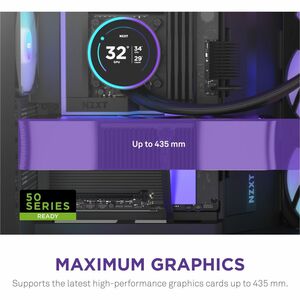 NZXT H9 Flow CM-H92FB-P1 Computer Case - ATX Motherboard Supported - Mid-tower - Glass, Tempered Glass, Steel, Galvanized 