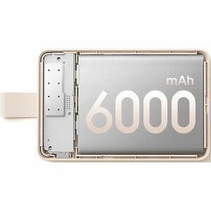 Xiaomi WPB0620MI Power Bank - Branco - Para iPhone - 6000 mAh - 2,40 A - 5 V DC, 9 V DC Output - 5 V Input - 1 x USB - Branco