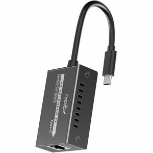 Rocstor TrueReach Video Extender Transmitter/Receiver - 196.85 ft Range - 2 x Network (RJ-45) - 2 x USB - 1 x HDMI Out - 1