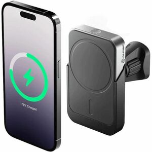 Alogic Matrix+ Induction Charger - Black - For Qi-enabled Device - 12 V Input - Supports 1 Batteries - Battery Size: Propr