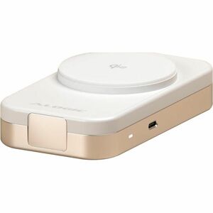 Alogic Flip Induction Charger - White - For Smartwatch, iPhone - 5 V DC, 9 V DC Input - Input connectors: USB - Fast Charg