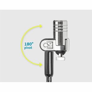 Kensington MicroSaver 2.0 Cable de Bloqueo Para Portátil - Bloqueo por Llaves Maestras - Plata, Negro - Acero al carbono -