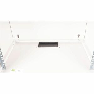 Roline 7U Wandmontierbar Geschlossener Schrank Rackschrank für Networking380 mm Rack Depth - Hellgrau - Glas, Stahl, Blech