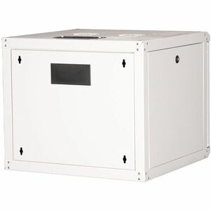 Roline 9U Wandmontierbar Geschlossener Schrank Rackschrank für Networking450 mm Rack Depth - Hellgrau - Glas, Stahl, Blech