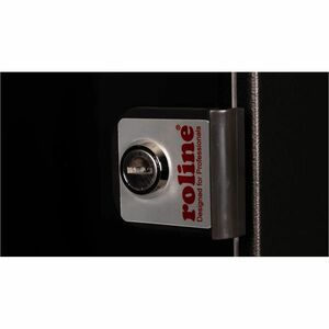 Roline 7U Wandmontierbar Geschlossener Schrank Rackschrank für Gehäuse, Networking380 mm Rack Depth - Schwarz - Glas, Stah