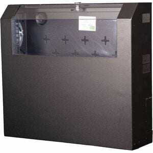 Roline 5U Wandmontierbar Geschlossener Schrank Rackschrank für Networking, Gehäuse, Switch, Router - Schwarz - Glas, Stahl