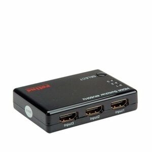 Roline Audio/Video-Schalter - Kabel - 3840 x 2160 - 4K - 2160p - 3 Eingabegerät - 1 Display - Monitor, Projektor, DVD-Play