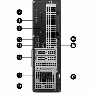Ordinateur de bureau Dell Slim ECS1250 - Intel Core i5 14e Génération i5-14400 - 16 Go - 512 Go SSD - Slim PC - Noir - Int