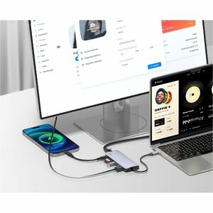 Belkin Connect USB-C 6-in-1 Multiport Hub - for Notebook, Desktop PC, Tablet PC, Smartphone, Monitor - Memory Card Reader 