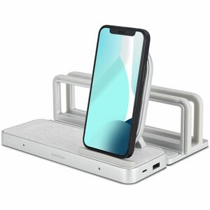 Kensington StudioCaddy Induction Charger - For MacBook, iPad, iPhone, AirPod, Smartwatch - Input connectors: USB - Non-sli