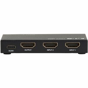 Tripp Lite series 2-Port HDMI Switch with Remote Control - 8K 60 Hz, UHD, 4:4:4, HDR10+, HDCP 2.3 - 7680 x 4320 - 8K, 4K -