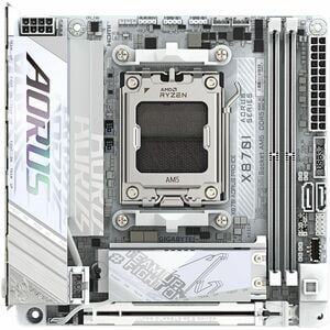 GIGABYTE Ultra Durable X870I AORUS PRO ICE Gaming Desktop Motherboard - AMD X870 Chipset - Socket AM5 - Mini ITX - Ryzen 7