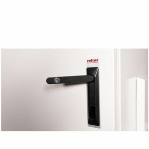 Roline 9U Wall Mountable, Pole Mountable Enclosed Cabinet Rack Cabinet for Networking535 mm Rack Depth - Light Grey - Stee