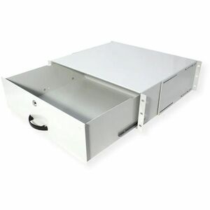 Roline Keyboard Drawer - 3U - 130 mm Height x 485 mm Width x 400 mm Depth - Grey, Light Grey - Steel