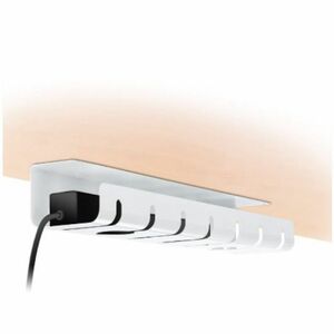 Roline Cable Organizer - White - 2 Piece Pack - Cable Tray - 1.1 m Length - Aluminium