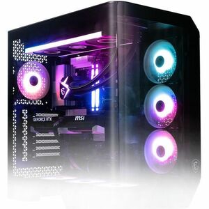 MSI Vision ZS Vision Elite ZS 9NVZ-1481US Gaming Desktop Computer - AMD Ryzen 9 9950X3D - 64 GB - 2 TB SSD - Black - AMD B