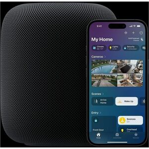 Apple HomePod Bluetooth Smart Speaker - Siri, Apple HomeKit Supported - Midnight - Dolby Atmos - Wireless LAN - 1
