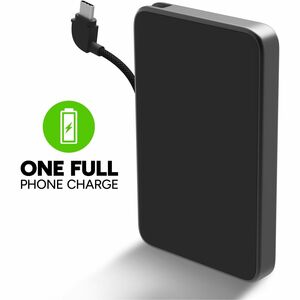mophie Powerstation Plus Stromspeicher - Schwarz - für AirPod, Smartwatch, iPad, iPhone, USB Typ C Gerät - 1 x Typ-C 20 W 