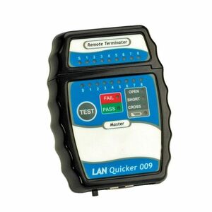 Value Cable Tester - Cable Testing, RJ45 Testing - Network (RJ-45) - 1 Number of Batteries Supported - 9V - Battery Includ