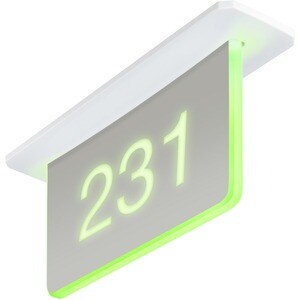 Crestron SSC-100-EL Placa de informação - 71,6 mm Largura x 168,4 mm Altura x 282,2 mm Profundidade - Double Sided - Acríl