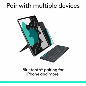 Logitech Flip Folio, Keyboard Case for iPad Pro 13-inch (M4) & iPad Air 13-inch (M2 & M3) (2024, 2025) - Graphite - Bump R