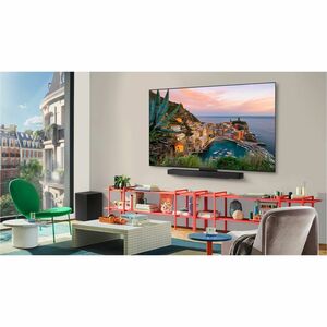 LG evo C5 OLED55C56LB 139.7 cm Smart OLED TV - 4K UHDTV - Apple HomeKit Supported - webOS 25 - Dolby Digital, AI Sound, Do