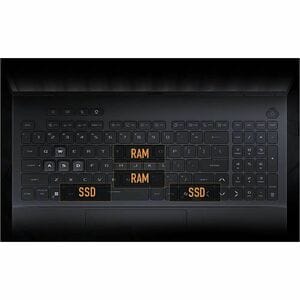 TUF Gaming F16 FX608 FX608JPR-QT046W 40.6 cm (16") Gaming Notebook - QHD+ - 165 Hz - Intel Core i7 14th Gen i7-14650HX - 3