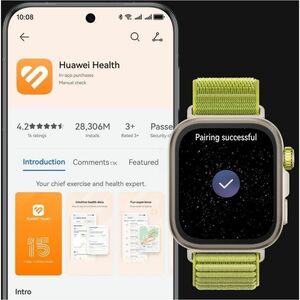 Huawei WATCH FIT 4 Pro Smart Watch - 44.50 mm Case Height - 9.30 mm Case Thickness - 40 mm Case Width - Green Case Color -