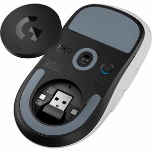 Souris de jeu Logitech G PRO X SUPERLIGHT 2 SE - Fréquence radio - USB 2.0 Type C - HERO 2 - 5 Bouton(s) - Blanc - Câble/s
